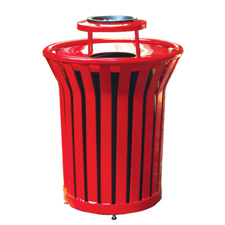 Waste Receptacle with Ash Bonnet Lid